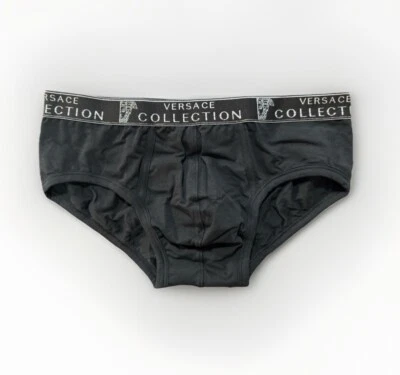 Versace Collection, Briefs, Underwear, Men's, Black, Size M, L, XL, XXL, New! - Image 1 of 3