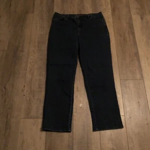 Gloria Vanderbilt womens jeans 18 Amanda high rise tapered leg blue dark wash - Picture 1 of 7