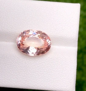 4.94cts UNIQUE ULTRA RARE 100% NATURAL PREMIUM PINK MORGANITE LOOSE GEMSTONE - Picture 1 of 3