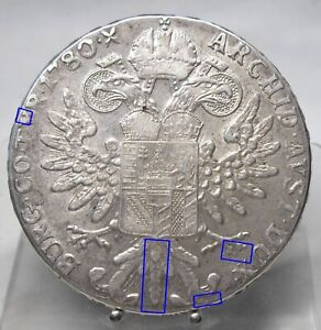 Maria Theresia Taler 1780, H 64, Bombay, Silber