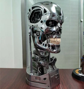 Terminator T800 1/1 Büste Statue T2 Kopf Skulptur Resin Modell Sammlung Neu - Bild 1 von 9