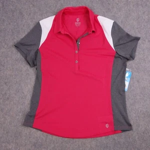 GG Blue Size Large Polo Athletic Tee Luxe Sport Red Stretch - Picture 1 of 10