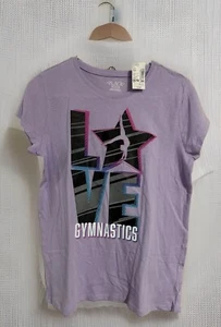 Children’s Place Gymnastics T Shirt Lilac Girls Size 16 XXL NWT - Picture 1 of 3