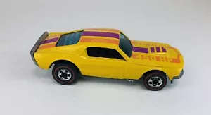 1975 Hot Wheels Redline Mustang Stocker Yellow Enamel Flying Colors STUNNING!! - Picture 1 of 13