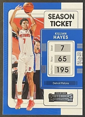 2021-22 PANINI CONTENDERS #78 KILLIAN HAYES PISTONS - Image 1 of 2