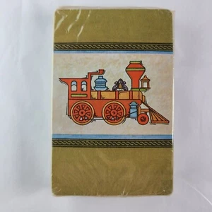 Vintage Stardust Nu Vue Tint Train Plastic Coated Playing Cards NEW Sealed USA - Picture 1 of 6