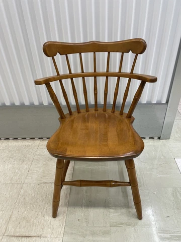 Vintage S. Bent & Bros Colonial Solid Wood Windsor Side Dining Chair Cover