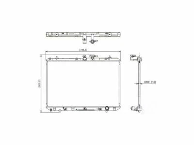 For 2008-2010 Toyota Highlander Radiator Denso 22282YF 2009 - Image 1 of 2