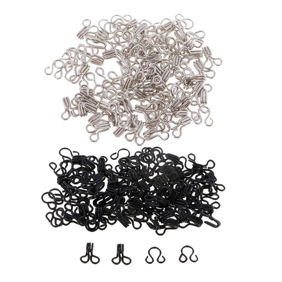 50 Set BH Haken und Ösen Verschluss, Unterwäsche Haken und Augen Schließe 12 - - Bild 1 von 1