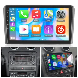 4+64G Android 13 GPS Carplay Car Stereo Radio For Audi A3 S3 RS3 2008-2012 WIFI - Bild 1 von 23