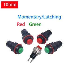 10mm Micro Small Momentary/Latching Push Button Switche Round Mini ON/OFF 250V - Picture 1 of 19