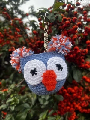 Knitting Owl Keyling, Gift, Christmas Gift, Keyling - Image 1 of 4