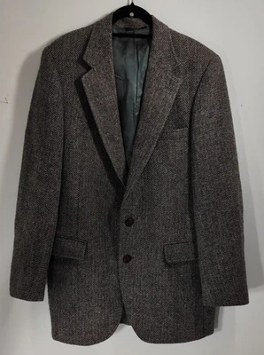 Huntinghorn Harries Tweed Jacket 100%Pure Wool Handwoven In Scotland Men Medium - Image 1 of 4