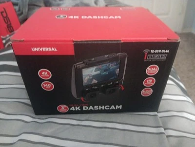 iBeam TE-DVR-DL4K Universal 4K Dual-View Dash Camera W/ DVR & 3" Viewing Screen - Image 1 of 2
