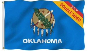 Double Sided 3ply Oklahoma Flag 10x15FT, Oklahoma State Flags for Outdoor,Viv... - Bild 1 von 7