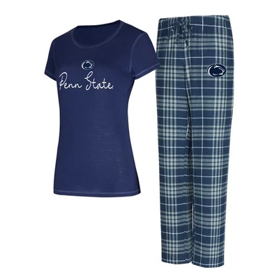 Women's Concepts Sport  Navy Penn State Nittany Lions Vector Top & Flannel Pants - Image 1 of 3