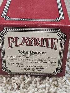 Play-Rite Word Roll JOHN DENVER Melody No. 2 Player Piano Roll Sunshine - Picture 1 of 2