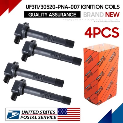 Premium 4PCS UF311 30520PNA007 Ignition Coils For Honda CR-V 2.4L l4 2002-2009 - Imagem 1 de 4