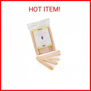 Dukal Large Wooden Wax Sticks - Body Hair Removal Applicator for Waxing 100 Pack - Picture 1 of 1