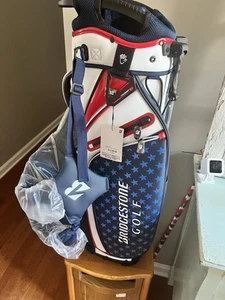 Bridgestone US Open Staff Stand Golf Bag Red/White/Blue - Picture 1 of 2
