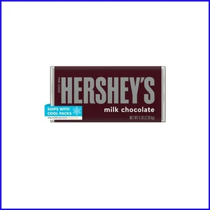 Tavoletta di cioccolato al latte massiccia 5 libbre - una dolce delizia per feste e regali - Foto 1 di 8