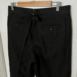 Banana Republic Heritage Hose Schnalle Rücken Streifen Herren Wollmischung Hose 33x32 - Bild 1 von 9