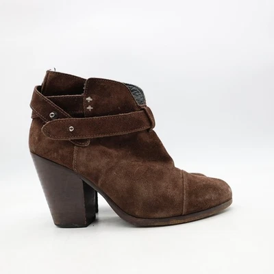 Rag & Bone Boots Women's Size EU 35 Brown Suede Ankle Bootie ITALY - Image 1 of 4