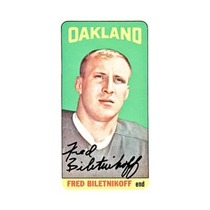 Fred Biletnikoff Raiders Autographed Signed 1965 Topps Rookie Card (JSA LOA) - Picture 1 of 3