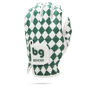 Dark Green & White Mesh Team Golf Glove - Picture 1 of 1