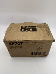OSD Audio SP70T 70 (20, 15, 10, 5W) Volt Line-Matching Transformer  - Picture 1 of 5