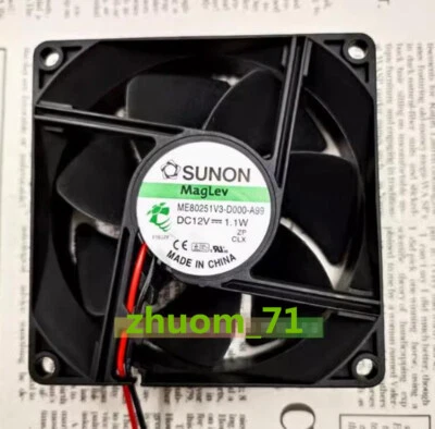 1PC SUNON ME80251V3-D000-A99 8025 12V 1.1W 8CM Case radiator Fan - Image 1 of 4