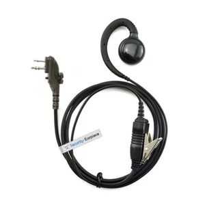Earpiece for Hytera PD405 PD415 PD485 PD505 PD565 C-Shape with in-line PTT Mic - Picture 1 of 4