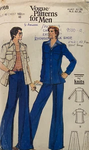 Vintage Sewing Pattern Vogue 9168 Mens Size 40 Jacket & Pants - Picture 1 of 2