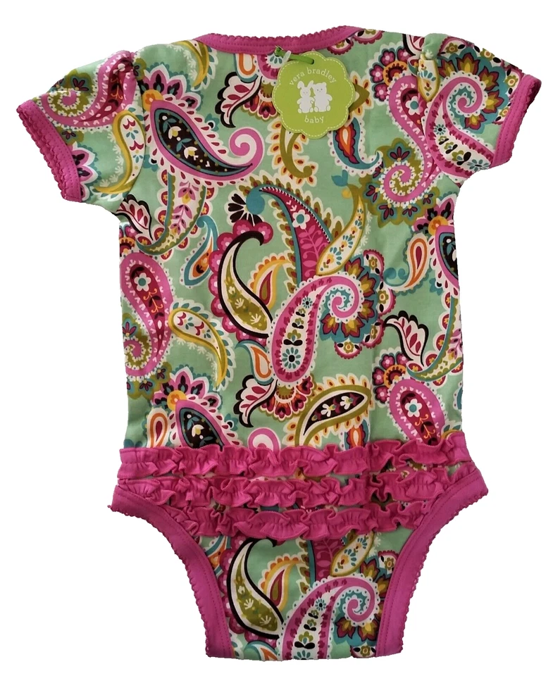 Vera Bradley Ruffle Baby Bodysuit TUTTI Frutti 6 - 9 Months