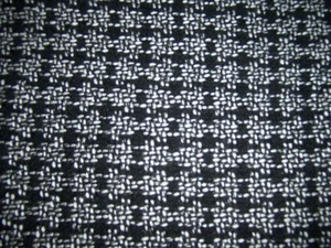 #33 PANTALONES FALDA TELA MEZCLA ALGODÓN LANA 52" X 60" NEGRO BLANCO CUADROS ETC - Imagen 1 de 1