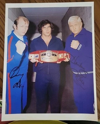 Harley Race & Dory Funk亲笔签名照片摔跤 — 第 1/2 张图片