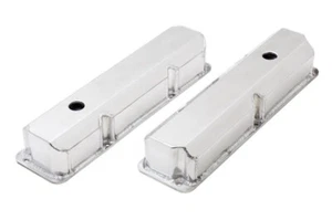 NEW TOP STREET PERFORMANCE VALVE COVERS,BREATHER HOLES,POLISHED FAB ALUM,FORD FE - Picture 1 of 1