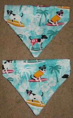 Surfing Jack Russell's Dog Bandana - 2 sizes XS - SM - Image 1 of 2