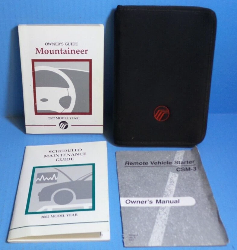 02 2002 Mercury Mountaineer manual del propietario Foto 1 de 1