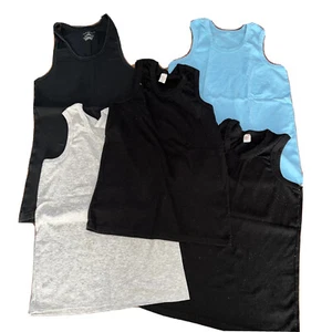 Tommy Hilfiger, Strawberry Blue Gray Back tank top Unisex size 10 Lot Of 5 - Picture 1 of 11