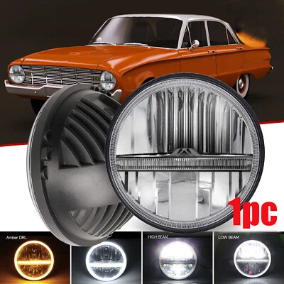 Faro LED Halo DRL 7" blanco ámbar intermitente para Ford Falcon 1960-70 bronco Foto 1 de 4
