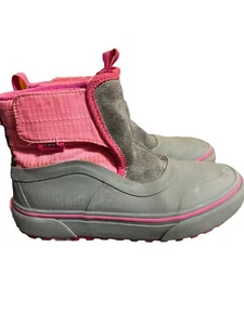 Vans Kids Slip-On Hi All Terrain V MTE- Gray Pink Toddler Size 1 Insulated - Picture 1 of 7