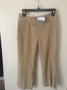 Alvin Valley Tan Beige Crop Capri Pants Side Pockets 32  $242 - Picture 1 of 12