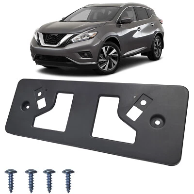 For 2015 2016 2017 2018 Nissan Murano Front License Plate Frame Holder Bracket - Image 1 of 4