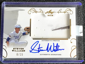 2016 Leaf Perfect Game Patch Auto / 15 Nationals Steven Williams #PA-SW1 MINT