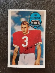 Tarjeta de fútbol americano Jan Stenerud Rookie 1970 Kellogg's #20 Kansas City Chiefs - Imagen 1 de 2