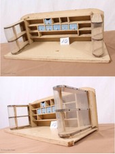 Antiker Kaufladen m. Schaufenstern und Regal Puppenstube / Puppenzimmer / Puppen