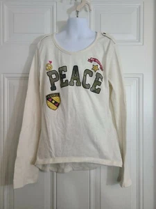 Star Ride Girls Multicolor Peace Long Sleeve T-Shirt Size Large (14-16) L - Picture 1 of 3