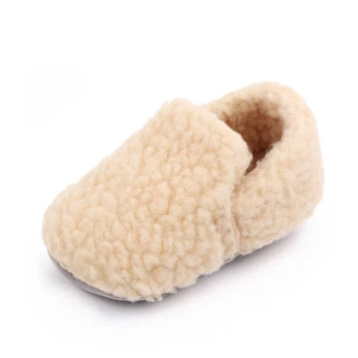Newborn Infant Baby Boy Girl Slip on Pram Shoes Toddler Pre-Walker Casual Shoes - Image 1 of 4