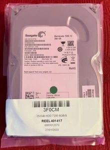 Seagate 250GB HDD ST3250312AS 9YP131-516 Hard Drive. - Afbeelding 1 van 1